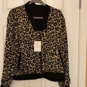 Stella & Dot reversible sip front bomber jacket